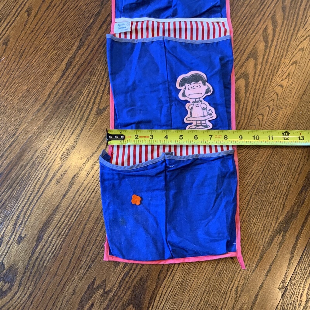 VTG 1970 Peanuts Simon Simple Originals Wall Pocket Snoopy Charlie Brown Lucy - Picture 8 of 11